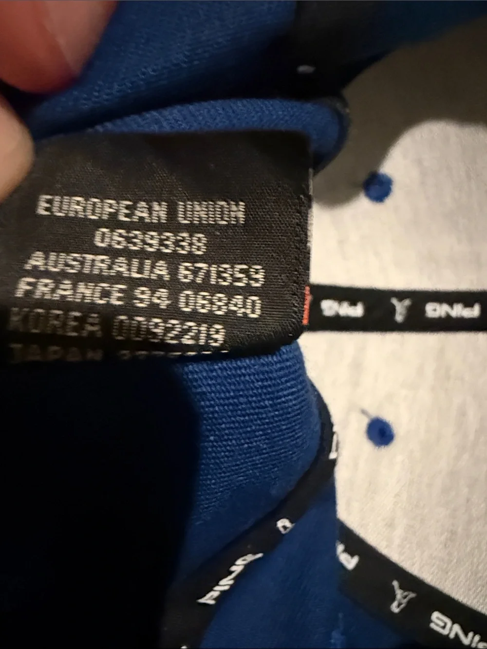 Ping Royal Blue Golf Cap with White Logo
